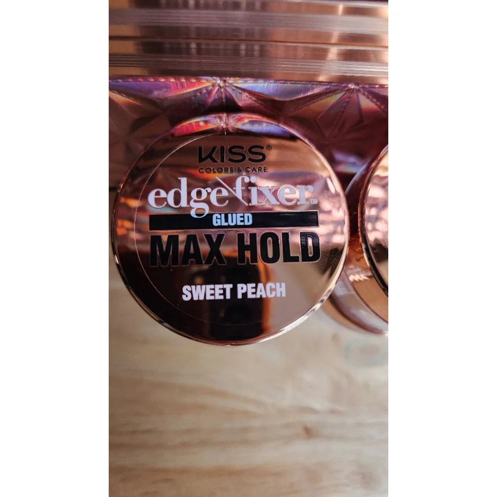 KISS Edge Fixer Glued Max Hold Sweet Peach Hair Gel - Picture 2 of 3